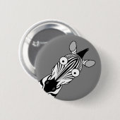 GLÜCKLICHER ZEBRA-KNOPF BUTTON (Vorne & Hinten)