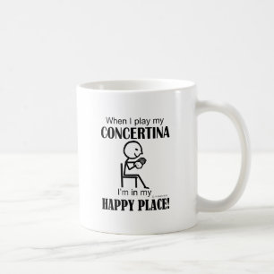 Glücklicher Ziehharmonika-Platz Kaffeetasse