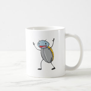 Glücklicher zischenschaben-Cartoon Madagaskars Kaffeetasse