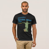 Glücklicher Zombie-Jesus-Tag T-Shirt (Vorne ganz)