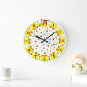 Glücklicher Zug Große Wanduhr (Zuhause)