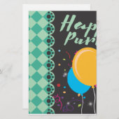 glücklicher Zweck Briefpapier (Vorne/Hinten)