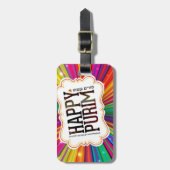 glücklicher Zweck Gepäckanhänger (Vorderseite vertikal)