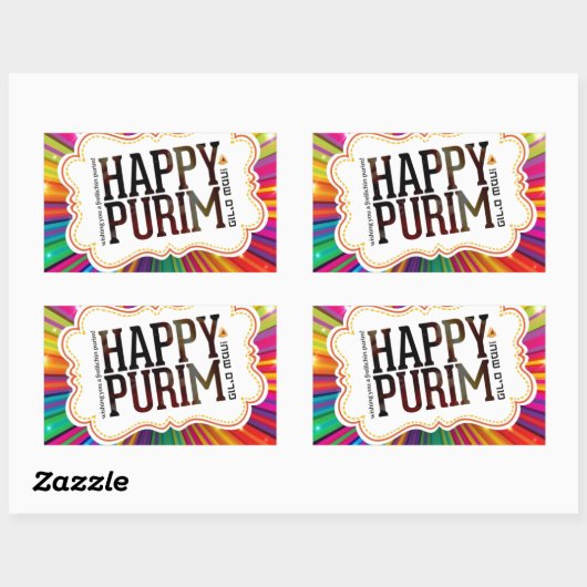 glücklicher Zweck Rechteckiger Aufkleber (Blatt)