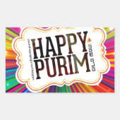 glücklicher Zweck Rechteckiger Aufkleber (Vorderseite)