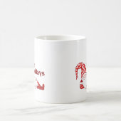Glücklicher Zwergen-Feiertag Lustig Kaffeetasse (Mittel)