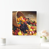 Glücklicherweise 12 Wall-Clocks Optionen Quadratische Wanduhr (Zuhause)