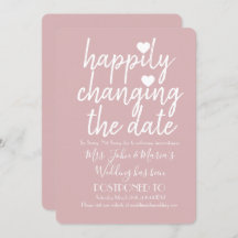 Glücklicherweise ändern Sie das Datum Hochzeit Blu