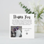 Glücklicherweise dankbar Custom Foto Danke Karte (Stehend Vorderseite)