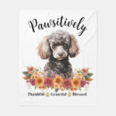 Glücklicherweise dankbar, gesegneter Niedlicher Hu Fleecedecke (Vorderseite)