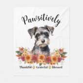 Glücklicherweise dankbar, gesegneter Niedlicher Hu Fleecedecke (Vorderseite)