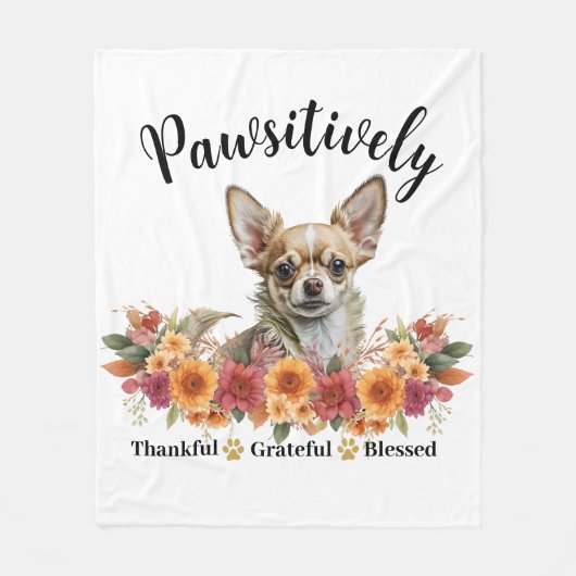 Glücklicherweise dankbar, gesegneter Niedlicher Hu Fleecedecke (Vorderseite)