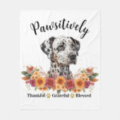 Glücklicherweise dankbar, gesegneter Niedlicher Hu Fleecedecke (Vorderseite)