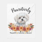 Glücklicherweise dankbar, gesegneter Niedlicher Hu Fleecedecke (Vorderseite)