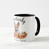 Glücklicherweise dankbar, gesegneter Niedlicher Hu Tasse (VorderseiteRechts)