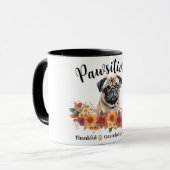 Glücklicherweise dankbar, gesegneter Niedlicher Hu Tasse (Vorderseite Links)