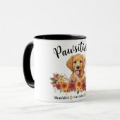 Glücklicherweise dankbar, gesegneter Niedlicher Hu Tasse (Vorderseite Links)