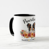 Glücklicherweise dankbar, gesegneter Niedlicher Hu Tasse (Vorderseite Links)