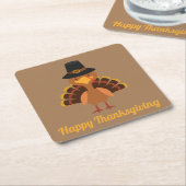 Glücklicherweise der Türkei Personalisiert Rechteckiger Pappuntersetzer (angewinkelt)