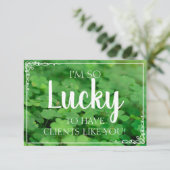 Glücklicherweise haben Kunden wie Ihre Karte (Stehend Vorderseite)