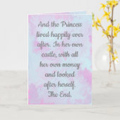 Glücklicherweise immer danach, Scheidungskarte. Karte (Gelbe Blume)