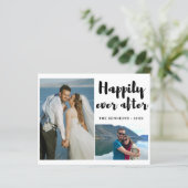 Glücklicherweise immer nach 2 Fotos Hochzeitsankün (Stehend Vorderseite)