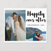 Glücklicherweise immer nach 2 Fotos Hochzeitsankün (Vorderseite)