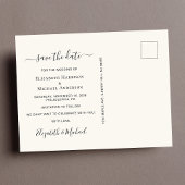 Glücklicherweise immer nach 3 Foto Creme Save the Ankündigungspostkarte