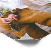 Glücklicherweise immer nach 6 Foto Collage Hochzei Poster (Ecke)