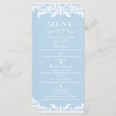 Glücklicherweise immer nach Aschenputtel Hochzeits Menükarte (Vorne/Hinten)