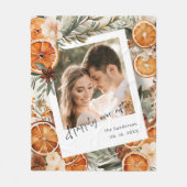 Glücklicherweise immer nach Boho Winter Holiday We Fleecedecke (Vorderseite)