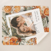 Glücklicherweise immer nach Boho Winter Holiday We Sherpadecke (Vorderseite (Horizontal))