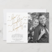 Glücklicherweise immer nach BW Foto Engagement Par Einladung (Vorderseite)