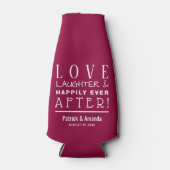 Glücklicherweise immer nach CRANBERRY Wedding Flaschenkühler (Vorderseite)