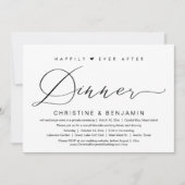 Glücklicherweise immer nach dem Abendessen Elopeme Einladung (Vorderseite)