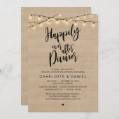 Glücklicherweise immer nach dem Abendessen, Hochze Einladung (Vorne/Hinten)
