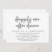 Glücklicherweise immer nach dem Abendessen, Hochze Einladung (Vorne/Hinten)