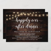Glücklicherweise immer nach dem Abendessen, Hochze Einladung (Vorne/Hinten)