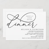 Glücklicherweise immer nach dem Abendessen, Hochze Einladung (Vorne/Hinten)