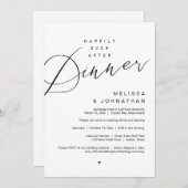 Glücklicherweise immer nach dem Abendessen, Hochze Einladung (Vorne/Hinten)