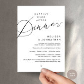 Glücklicherweise immer nach dem Abendessen, Hochze Einladung