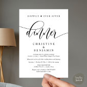 Glücklicherweise immer nach dem Abendessen, Hochze Einladung