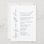 Glücklicherweise immer nach dem Abendessen, Hochze Einladung (Vorderseite)