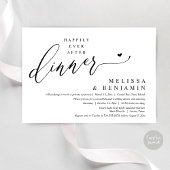 Glücklicherweise immer nach dem Abendessen Hochzei Einladung