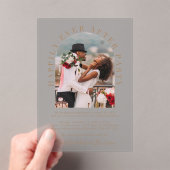 Glücklicherweise immer nach dem Arch Foto Hochzeit Acryleinladungen (Insitu (Handheld))