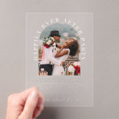 Glücklicherweise immer nach dem Arch Foto Hochzeit Acryleinladungen (Insitu (Handheld))