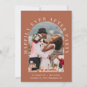 Glücklicherweise immer nach dem Arch Foto Hochzeit Einladung (Vorderseite)