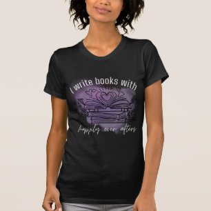 Glücklicherweise immer nach dem Autor dunkle Farbe T-Shirt