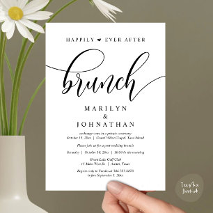 Glücklicherweise immer nach dem Brunch, Hochzeit p Einladung