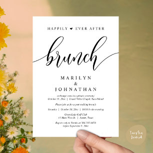 Glücklicherweise immer nach dem Brunch, Hochzeit p Einladung